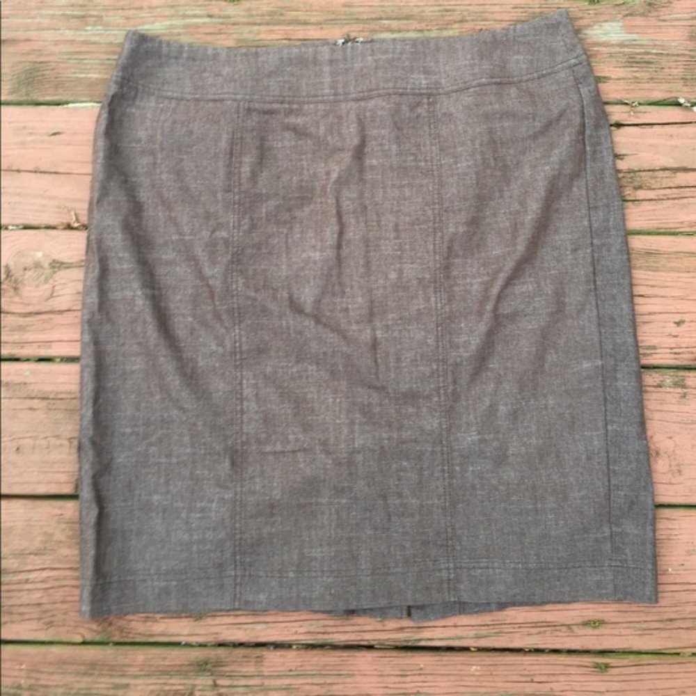 DRESSBARN - women's plus size mini skirt sz 16 brown